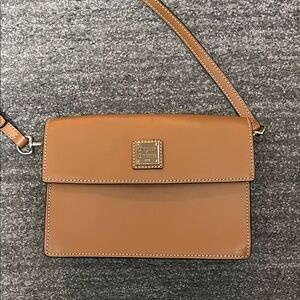 Dooney & Bourke Brown Pebble Grain Crossbody Bag